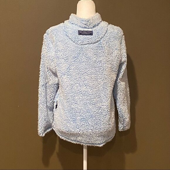 Properly Tiede Pintail Sherpa Pullover Baby Blue Size X Small - Picture 4 of 10